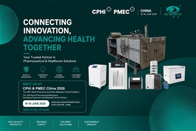 Scientz bo na sejmu CPHI & PMEC Kitajska 2026 predstavil napredne farmacevtsk...